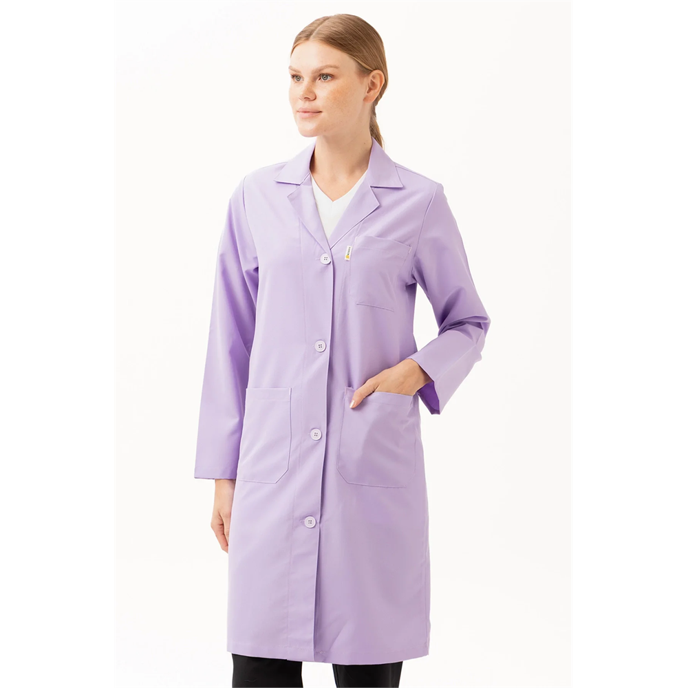 Vanessa Kadın Önlüğü - Şık, Rahat ve Dayanıklı, Cepli Uzun Kollu Model LİLA S