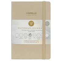 Victorias Journals 5503 Copelle Gold Bujo Defter 14 x 20 cm 152 Yaprak 57 Gr. Krem Bej Noktalı