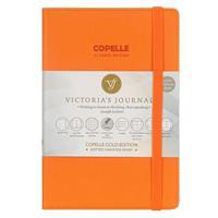 Victorias Journals 5501 Copelle Gold Bujo Defter 14 x 20 cm 152 Yaprak 57 Gr. Krem Turuncu Noktalı