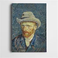 Vincent Van Gogh Seif Portrait Grey Felt Hat - 50 X 70 CM