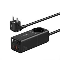 Xenon Smart X6412 Masaüstü Priz Hızlı Şarj İstasyonu | 75W GaN, 4000W AC, Dahili USB-C Kablo, 3x USB, PD PPS