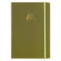 Victorias Journals Bujo Kraft Defter Keten 96 Yaprak 150 gr. Çizgili - Yeşil