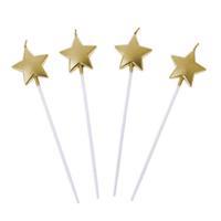 Yıldız Mum Metalik Altın 4 adet