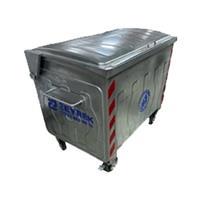 Zeyrek Orijinal Galvaniz Metal Çöp Konteyneri Damper Kapaklı 770 Lt